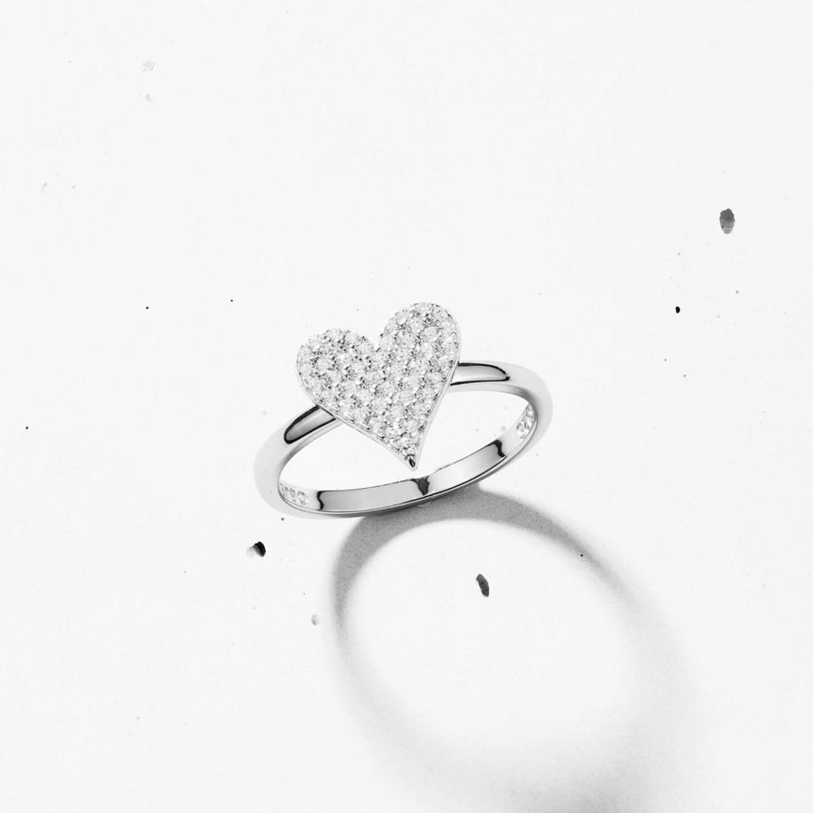 Pave Heart Ring Objkts