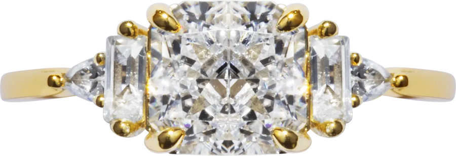 Crushed Ice Square Ring