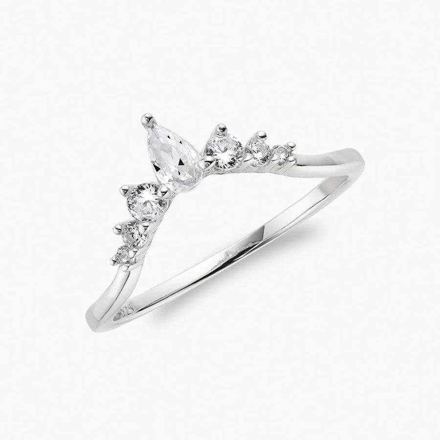 Pear wishbone | Stacking Ring JW