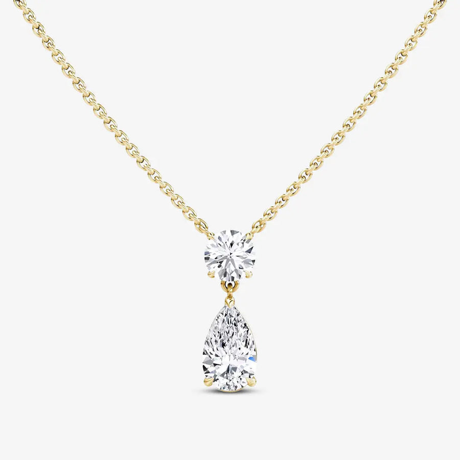 Adorée Halskette 925 Sterling Silver, 18K Gold