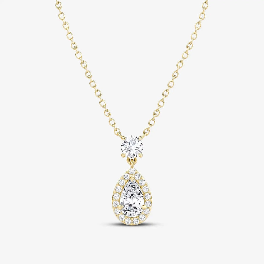 Engelsanhänger-Kette 925 Sterling Silver, 18K Gold