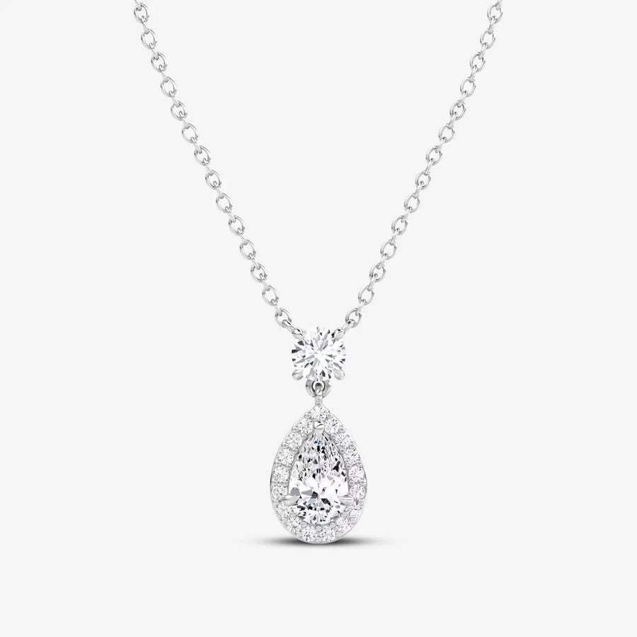 Engelsanhänger-Kette 925 Sterling Silver, 18K Gold