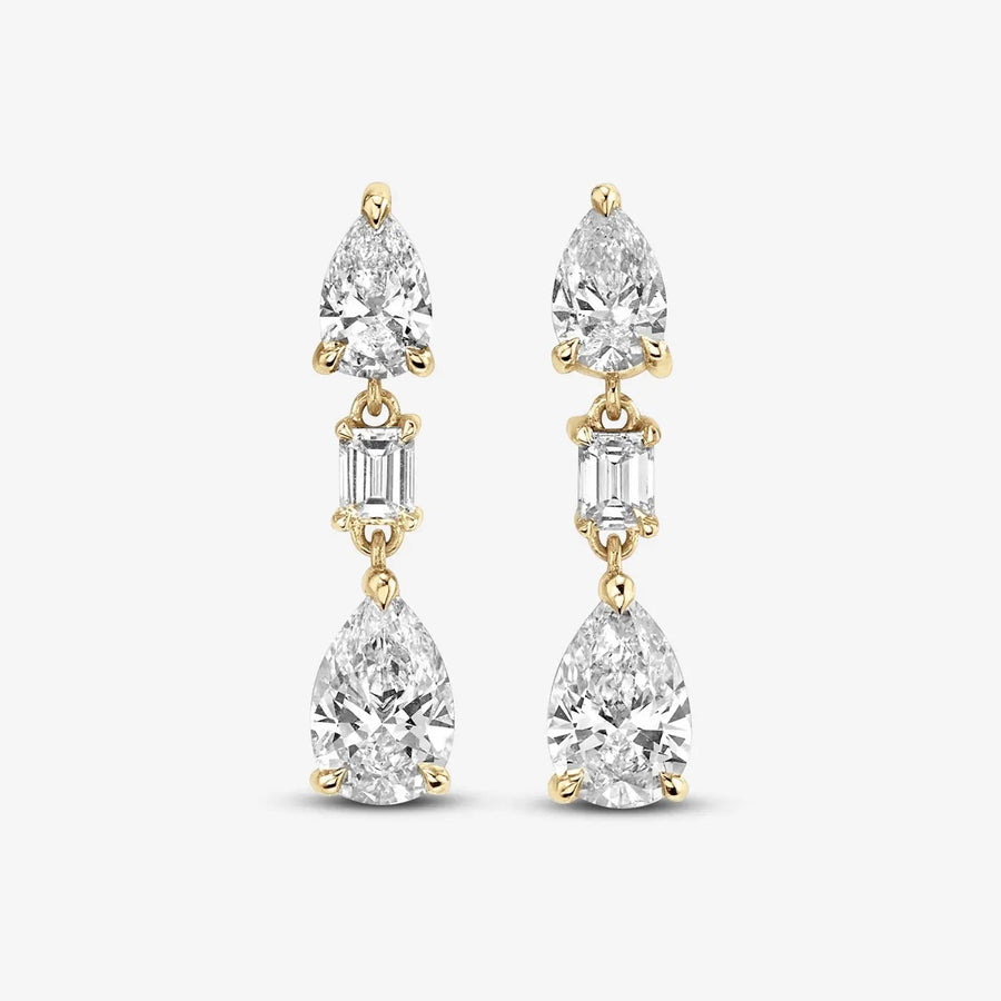 Glimmer Ohrringe 925 Sterling Silver, 18K Gold