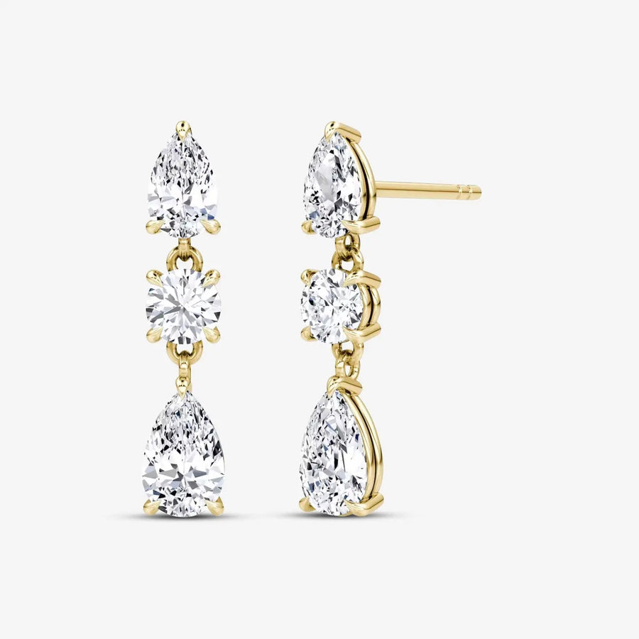Lyanna Ohrringe 925 Sterling Silver, 18K Gold
