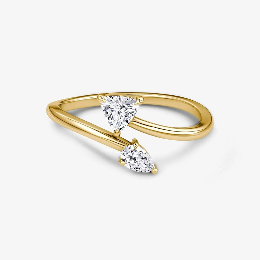 Ivyla-Ring 925 Sterling Silver, 18K Gold