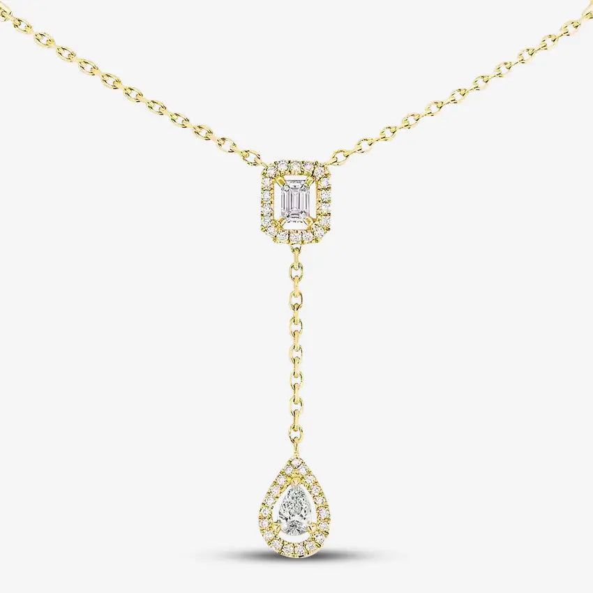 Celestia Halskette 925 Sterling Silver, 18K Gold