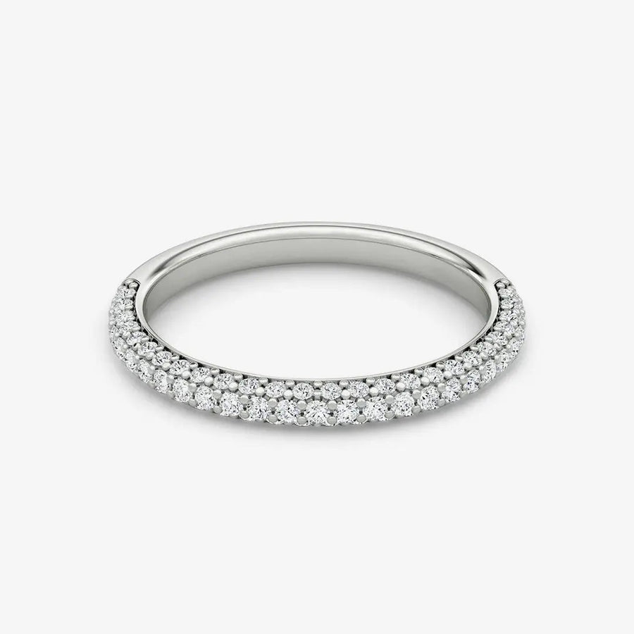 Elyra Damenring 925 Sterling Silver, 18K Gold
