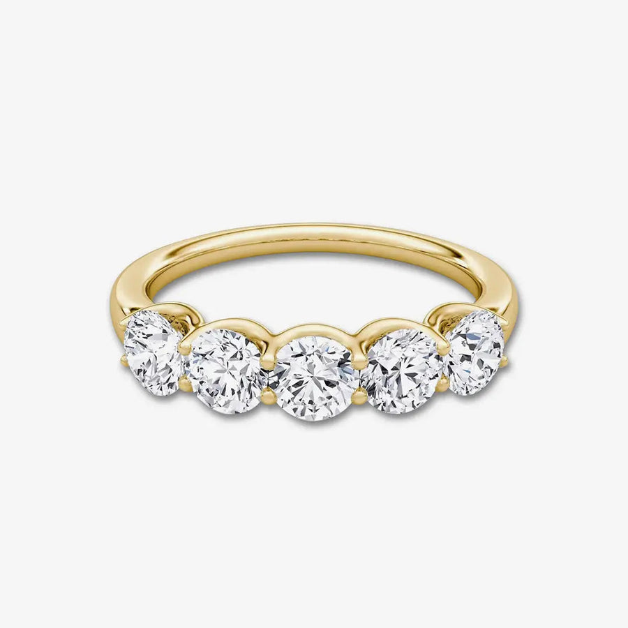 Ewiger Ring 925 Sterling Silver, 18K Gold