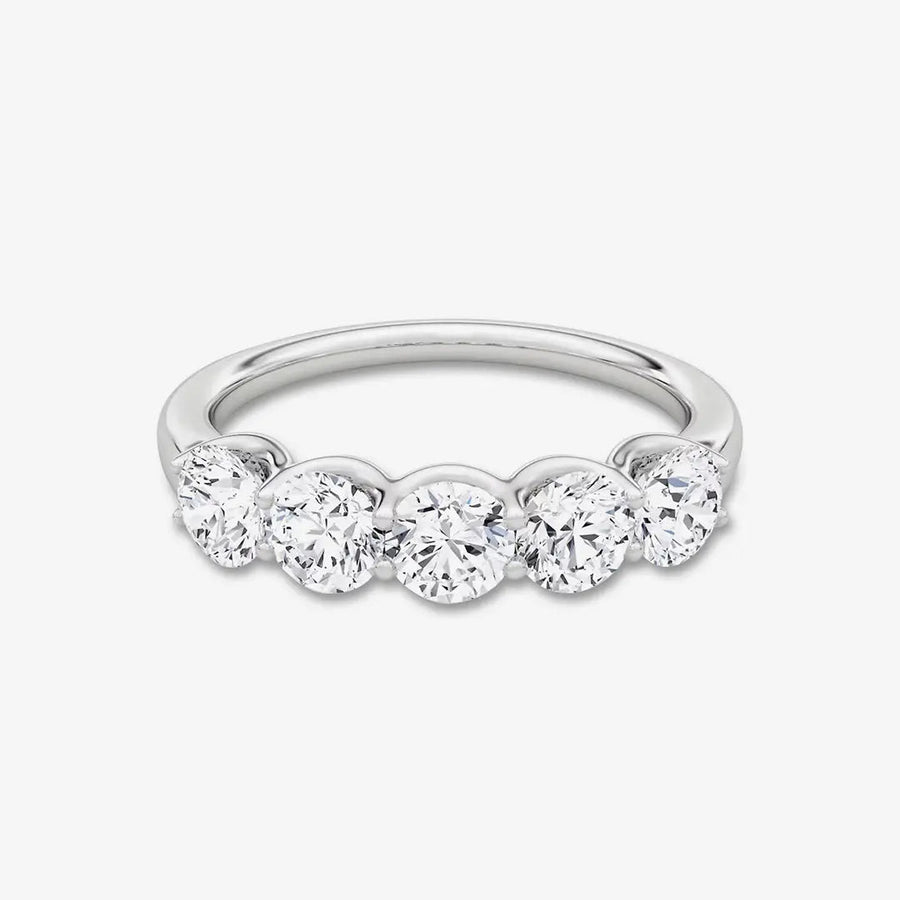 Ewiger Ring 925 Sterling Silver, 18K Gold