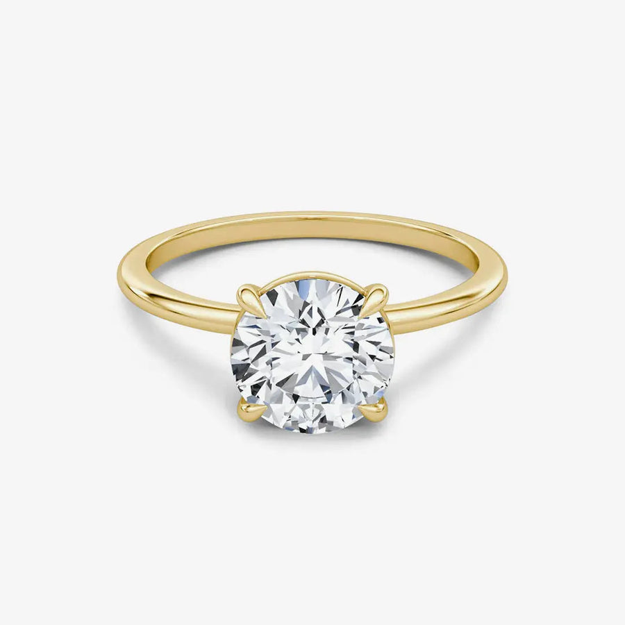 Pavé Ring 925 Sterling Silver, 18K Gold