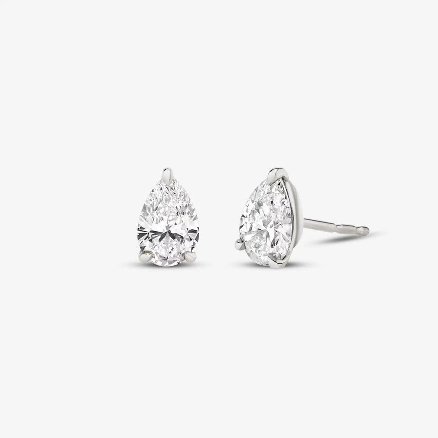 Perlenohrringe 925 Sterling Silver, 18K Gold