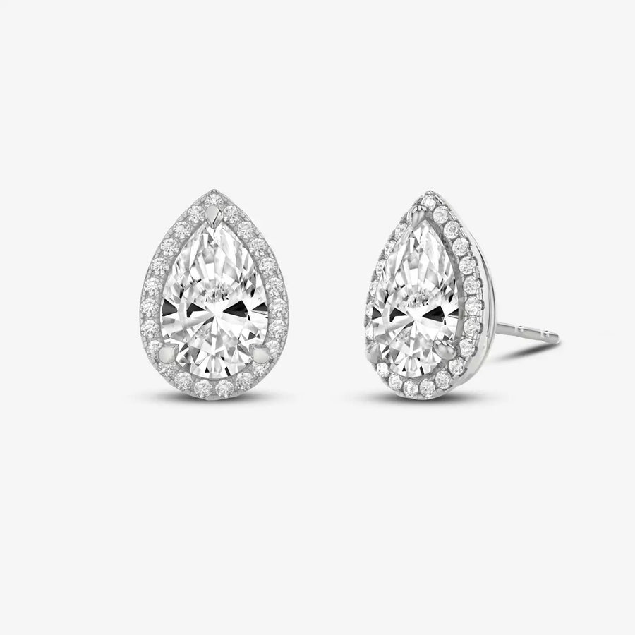 Perlen-Ohrstecker 925 Sterling Silver, 18K Gold