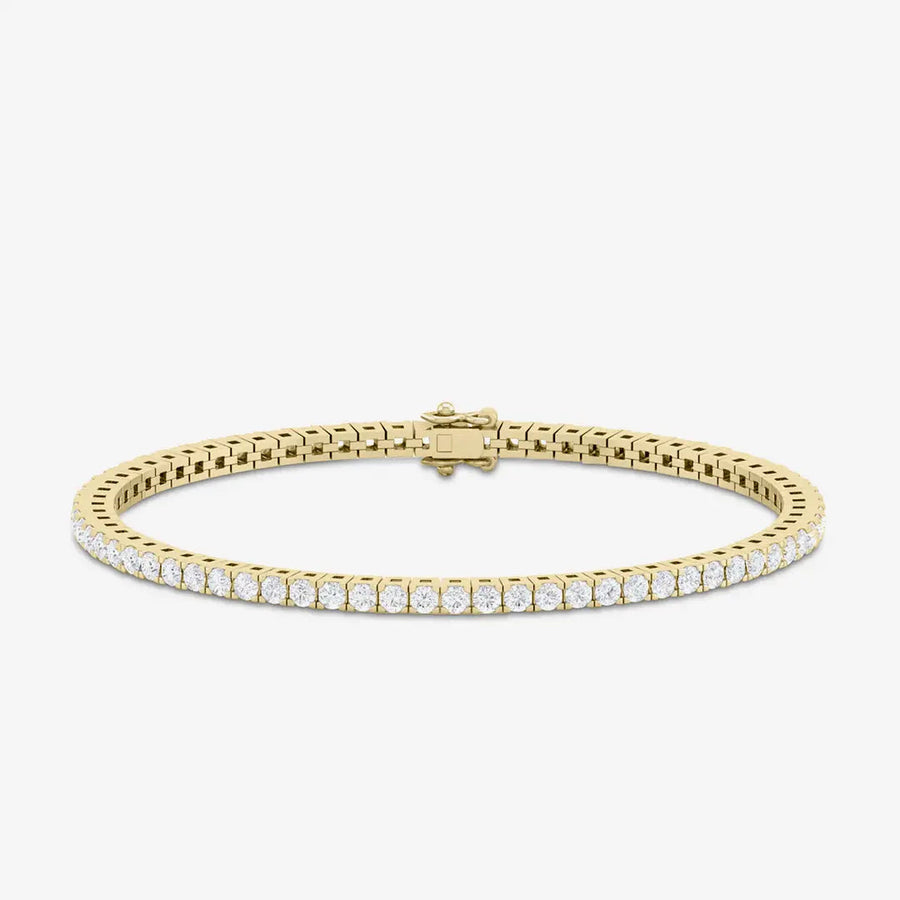 Serena Tennis Armband 925 Sterling Silver, 18K Gold