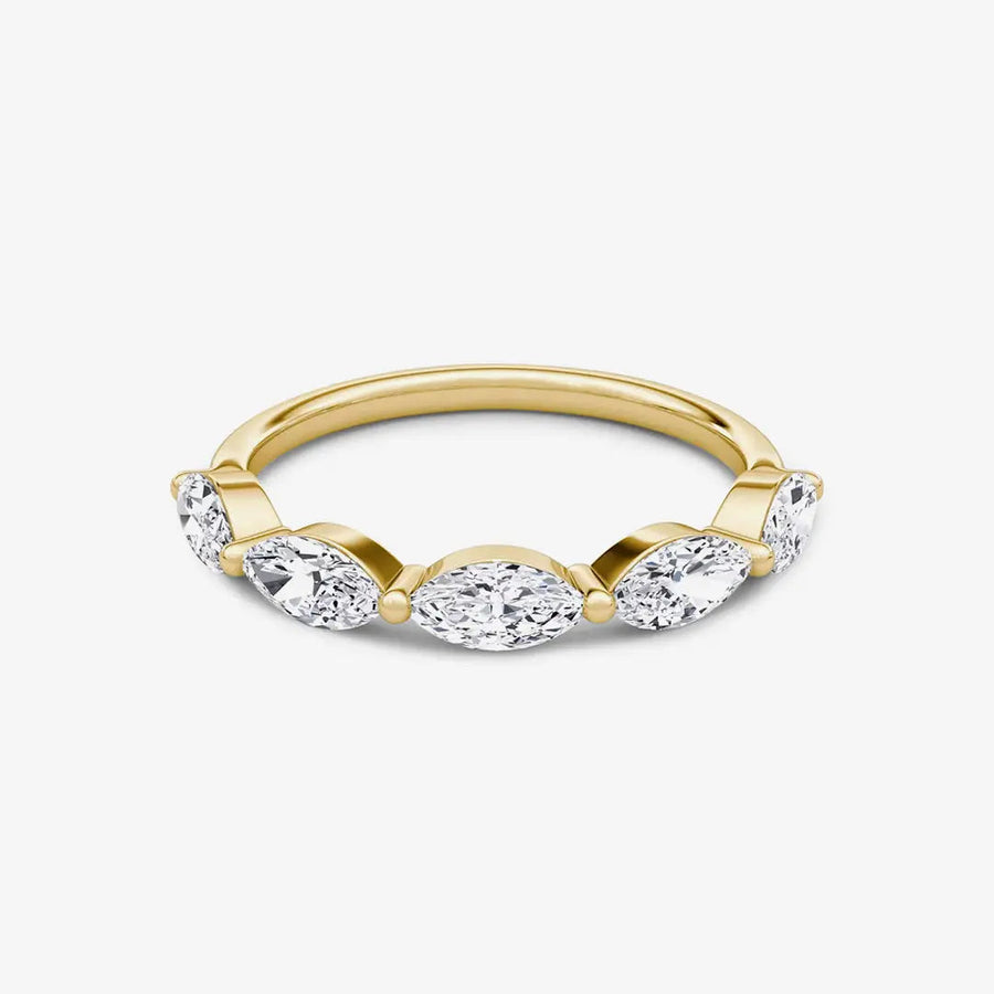 Sylvie-Ring 925 Sterling Silver, 18K Gold
