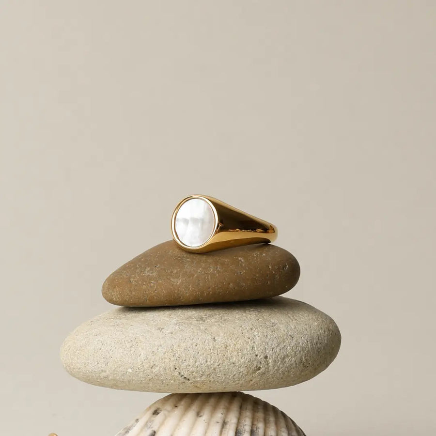 Perlmutt Ring
