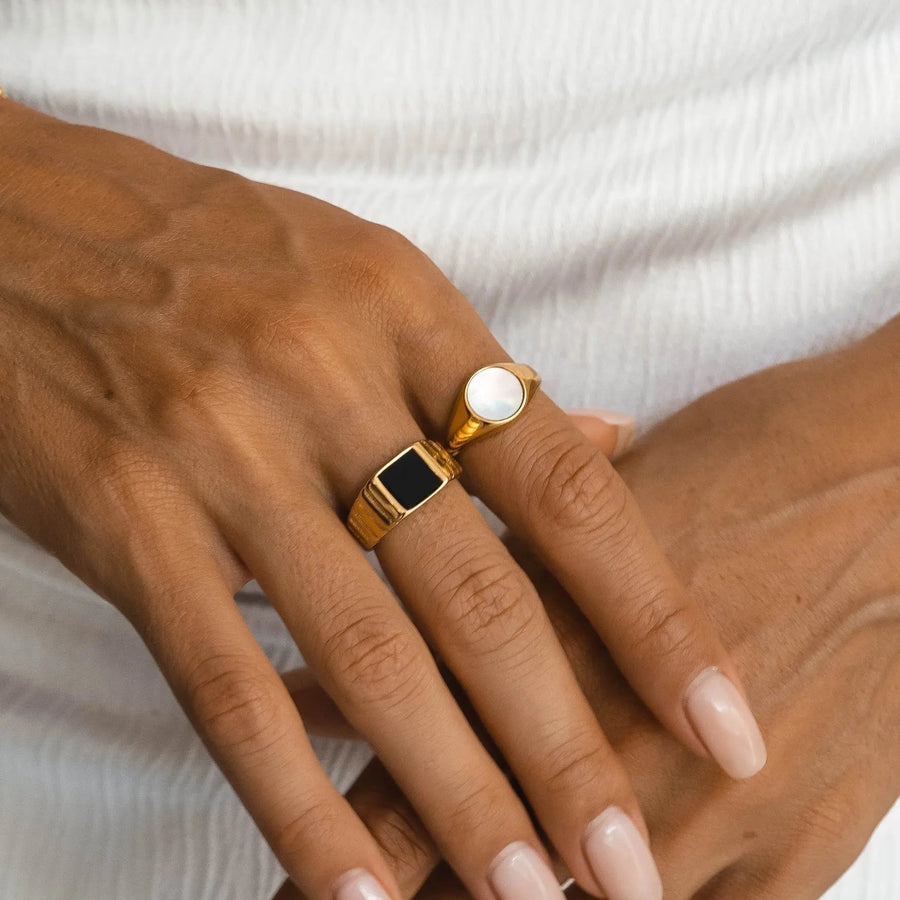 Perlmutt Ring