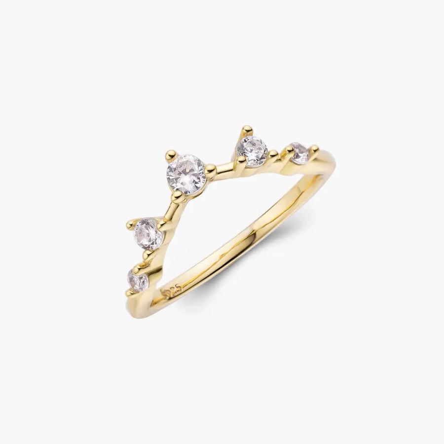 Brilliant Round Wishbone | Stacking Ring Objkts