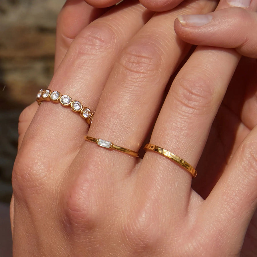 Zarte Diamantfassung