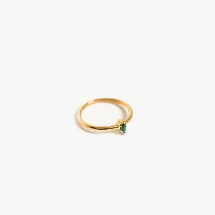 Zierlicher Smaragd-Ring