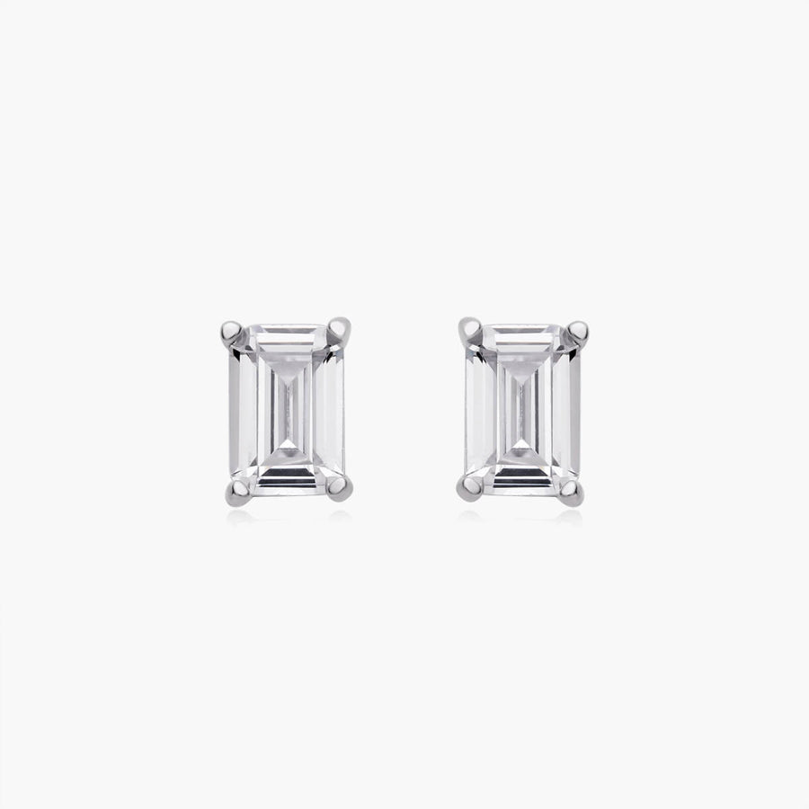 Emerald Cut Studs (Pair)