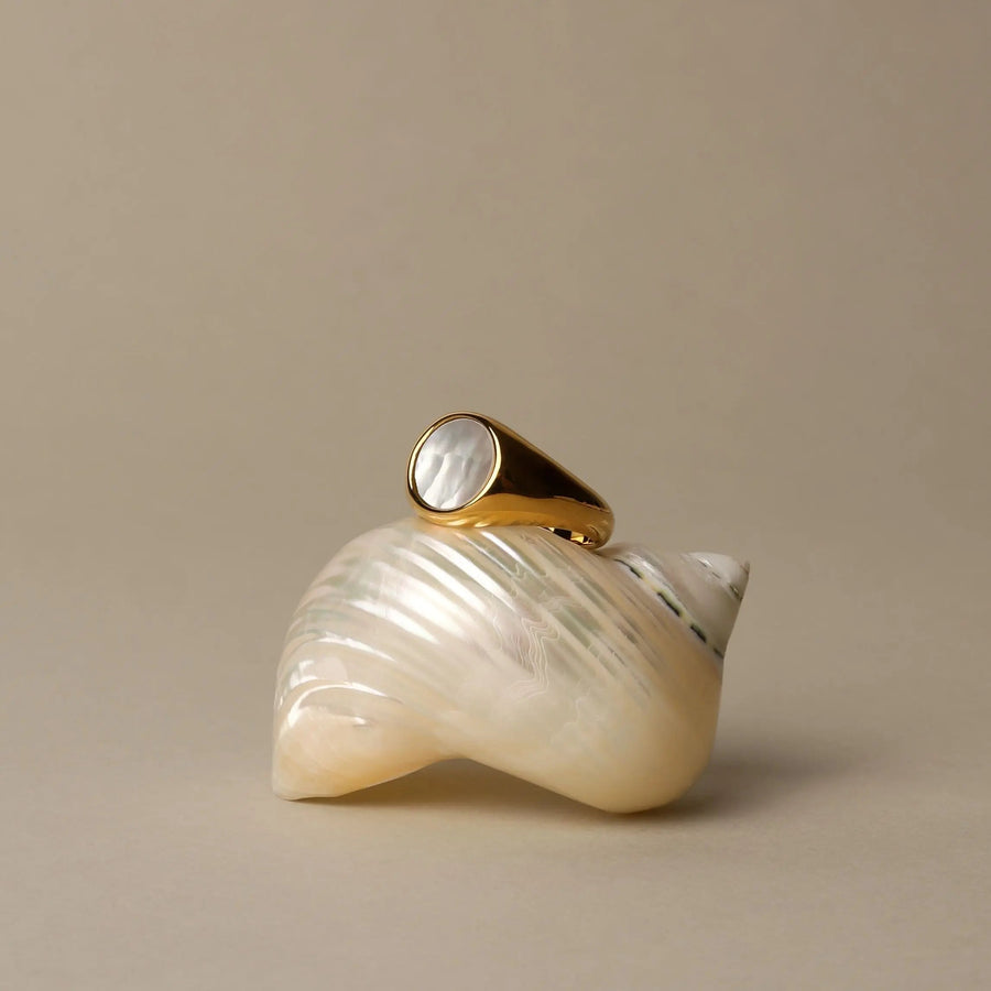 Perlmutt Ring