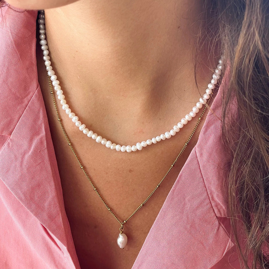 Mini Frischwasser-Perlen-Halsband