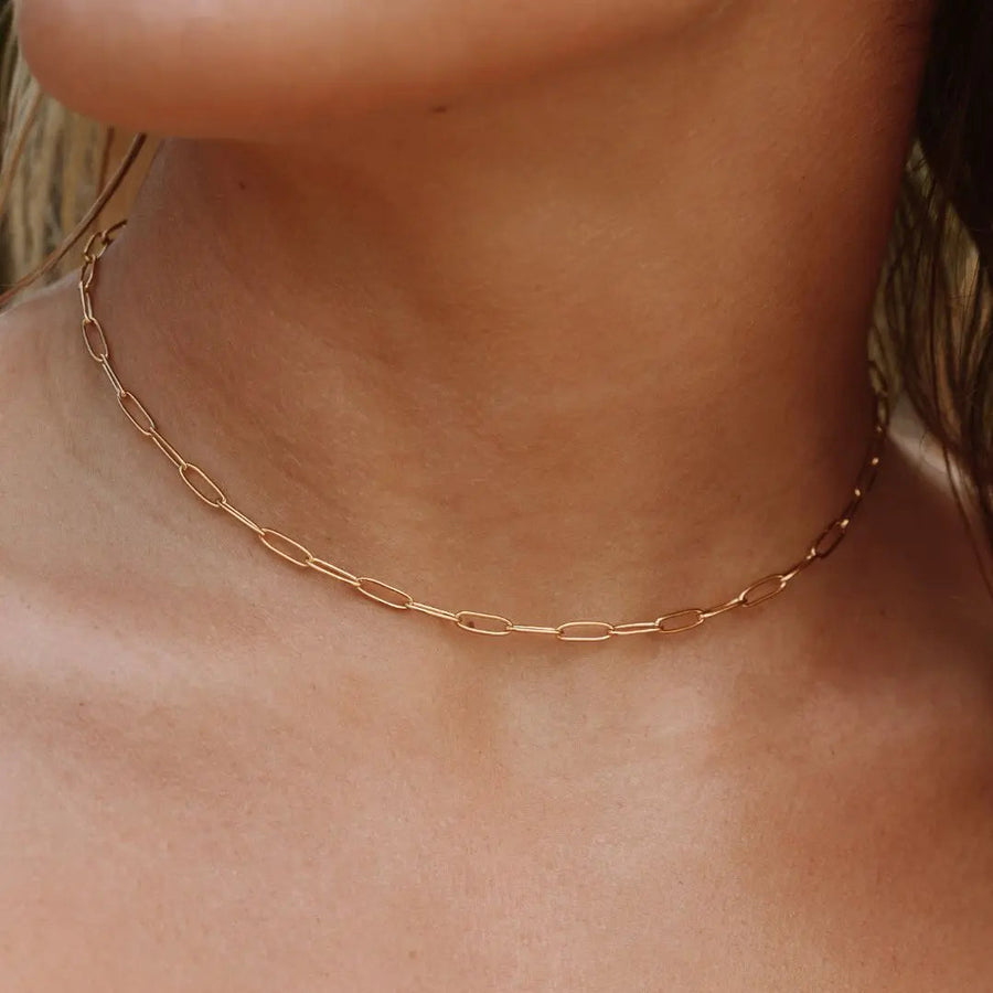 Cozumel" Papierclip-Halskette Atolea Waterproof Jewelry