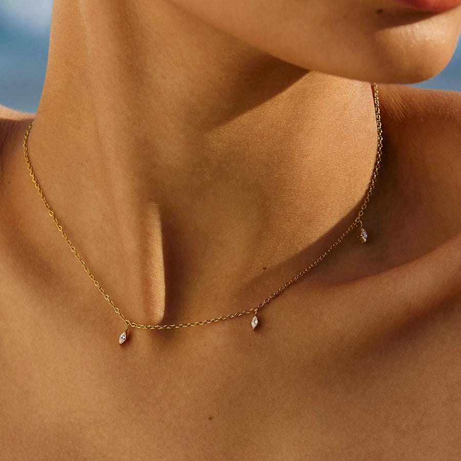 Dreifach-Diamanten Choker