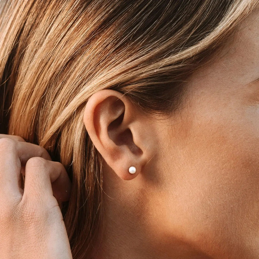 Perlen-Ohrringe mit Stecker