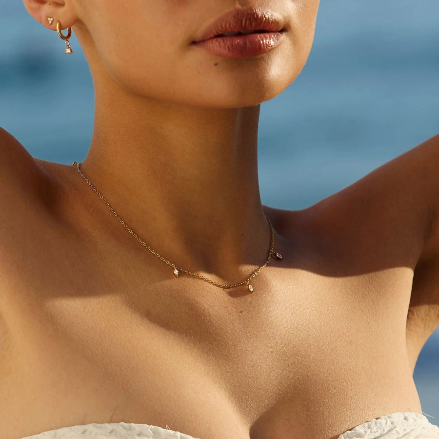 Dreifach-Diamanten Choker