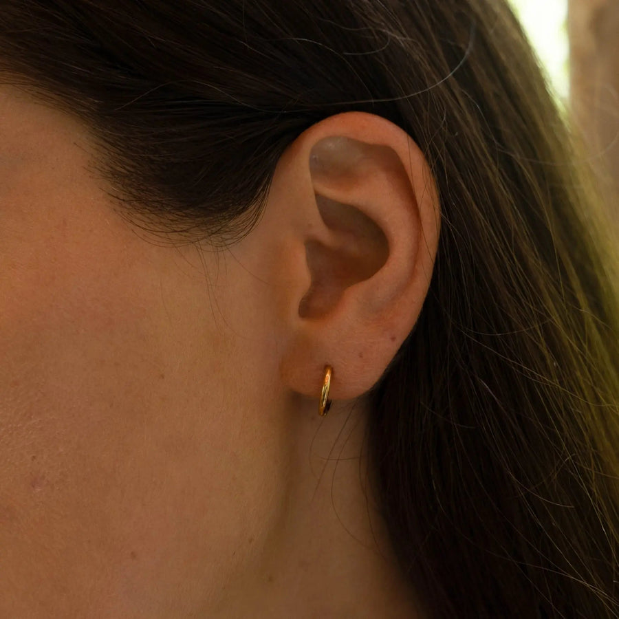 Small huggie hoop earrings