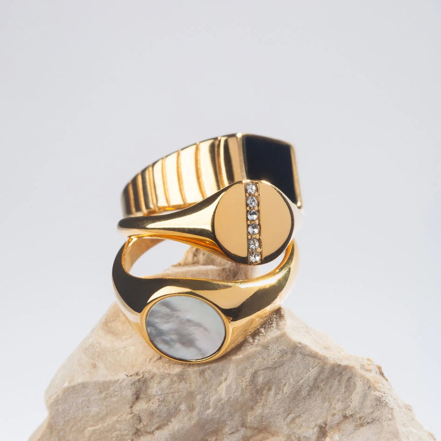 Perlmutt Ring